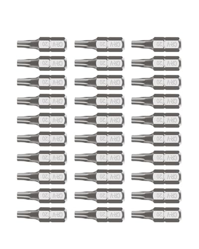ROTATION 30PCS T20 Bit Set, 1/4" Hex Shank, Impact Grade Phillips Bit Set