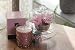 Driada -VIDRO Lounge Rosa con acrilico Paris,Vela Perfumada/Aromática, Vaso de Vidrio, para...