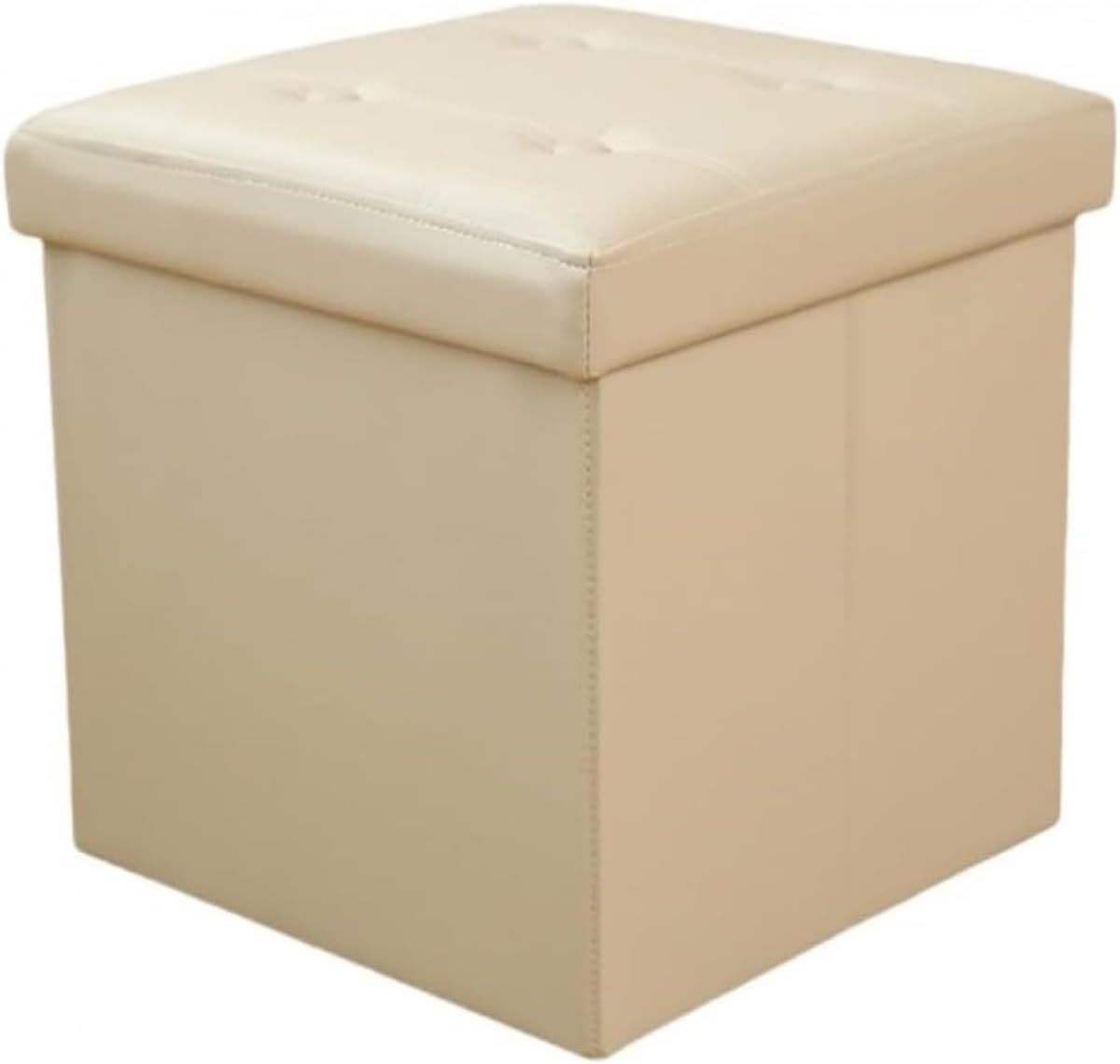 レザー収納スツール 折りたたみ クリエイティブな収納ボックス MumuElf 反発記憶フォームパッド 踏み台 大人が座る小さなソファ