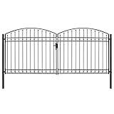 prix portillon cloture rigide Ce portail de clôture double sera une entrée pratique au style moderne pour isoler votre jardin du monde extérieur.