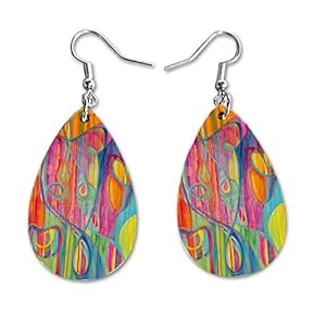 Maureen Claffy Artist Collection | Cut To The Light Teardrop Dangle Earrings Set | Cute Girls Womens Jewelry Earings | Holiday Gifts | Summer Decorations Girlfriend Wife Adorable Fashion Accessories