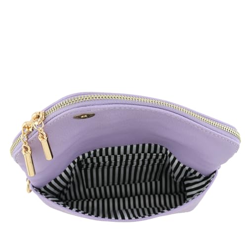 Image of FashionPuzzle Envelope Wristlet Clutch Crossbody Bag with Chain Strap