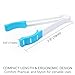 Matyz 2-PACK Baby Bottle Tongs with Non-Detachable Silicone Tips (Blue, 2 PCS), Non-Slip Grip, BPA-Free, Compact and Lightweight, Multipurpose for Bottle-Nipples or Pacifiers