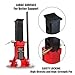 Big RED ATZ120006P Torin Heavy Duty Jack Stands: Pin Style Jack Stand with 2 Casters and Handle, Easily Portable Car Stand for Car SUV, Truck and Pick Up, 12 Ton (24,000 lb) Capacity, Red