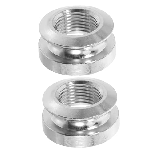 EXQUIMEUBLE 2個アコースティックギター用エンドピンキャップ ギターストラップボタン交換用 ピックアップ端子対応 簡単取り付け