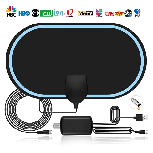 Yooxun HDTV Antenna Indoor Digital TV Antenna, Antenna TV Digital HD Indoor, Antenna for TV Without Cable, TV Antenna for Smart TV, HD Antenna for TV Indoor 4k Amplified-VHF UHF Signal Coaxial Cable