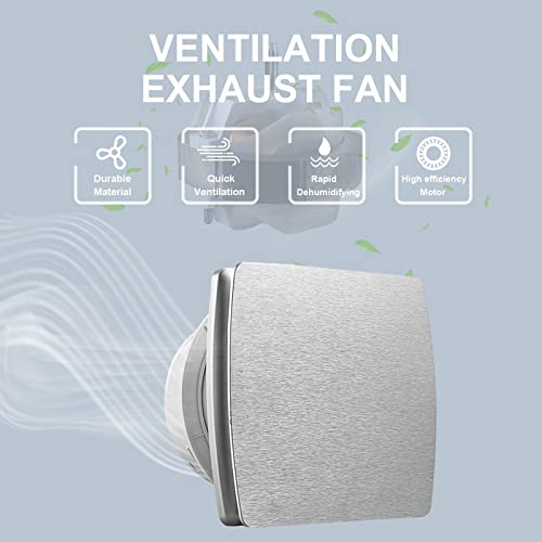 Myghko Exhaust Fan, Ultra Silent Kitchen Bathroom Exhaust Fan With Anti-Backflow Check Valve, 6 Inch Window Exhaust Fan Ventilation Fan Ceiling Wall Fan Extractor Blower Household Ventilation Fan #TOP1
