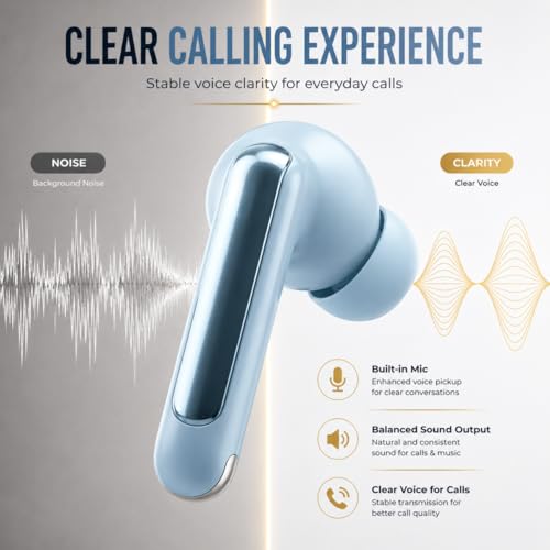 Image of Ear Buds Wireless, Earbuds, Bluetooth Earphones Wireless 5.4v, 50H Playtime