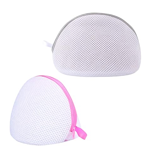 Nzexlyva 2 Pcs Bra Washing Machine Bag, Zippered Mesh Laundry Bags for Machine Wash, Shape-Safe Protects Suitable for Maintaining The Shape of Bras, Cleaning Bras Underwear, Socks Wash Bags