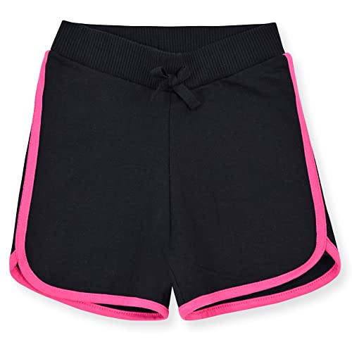 Studio 3 Girls 3-Pack Shorts - Cotton French Terry Dolphin Shorts For Girls - Kids Lounge, Play Summer Clothing (As1, Age, 3_Years, White/Black/Pink) #TOP1
