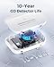 Ecoey Carbon Monoxide Detectors, 10-Year CO Detector with Human Alarm Sounds and Test Button, Carbon Monoxide Alarm Replaceable Battery-Operated for House and Bedroom, FJ127, 2 Packs