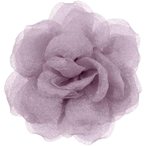 Mecool 4.33" Chiffon Rose Hair Clip Cover