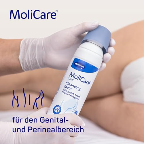 MoliCare Skin Reinigungsschaum: einfache und hautschonende Reinigung, speziell bei Stuhlinkontinenz, 400 ml