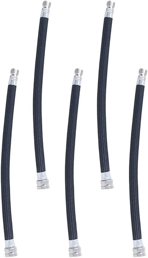 5Pcs Bike Pump Accessories Bicycle Tire Inflator Air Pullers Tubes Replacement Exercise Ball Air Pump Hose for Yoga Ball Basketball