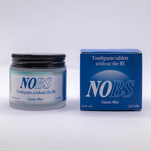 NOBS (No Bad Stuff) Toothpaste Tablets - Nano Hydroxyapatite, Fluoride & Plastic Free, Eco & Travel Friendly - Remineralize with NHA (1 Month) - Image 6