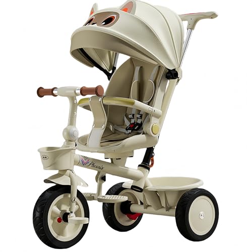 Lopres 子供用三輪車 折りたたみ 手押し かじとり おしゃれ 1歳 2歳 3歳 ランニングバイク 座面回転 自転車 乗用玩具 座面回転 自転車 乗用玩具 幼児用 幼児用 キッズバイク 誕生日 プレゼント お祝い ギフト (ジャイアントパンダ)