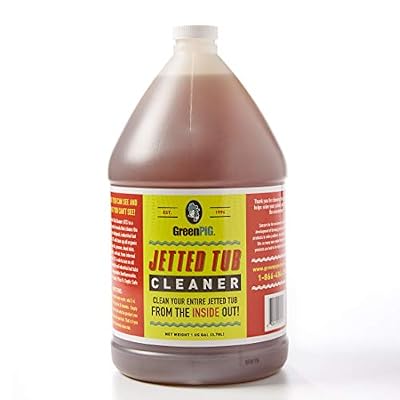 GREEN PIG Jetted Tub Cleaner is an Enzymatic Formula that Cleans Your Tub, Jets and Pipes from the Inside Out, Bio-degradable, Non-toxic, Septic Safe, 1 Gallon