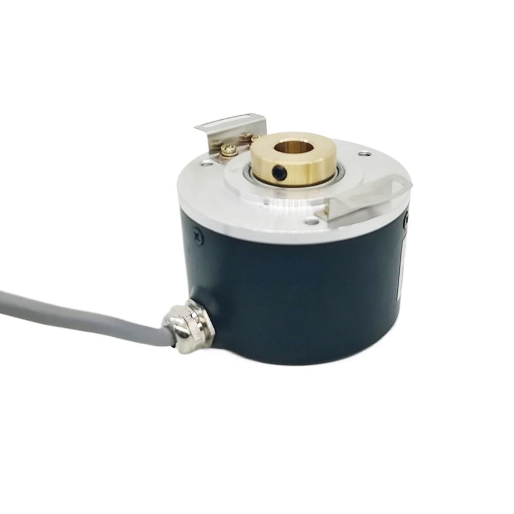 Codificador rotatorio óptico de eje hueco de 10 mm, 12 mm y 15 mm de diámetro, alta resolución, 100, 200, 500, 1000, 1024, 4096 y 5000 PPR(10mm,4096PPR,NPN output)