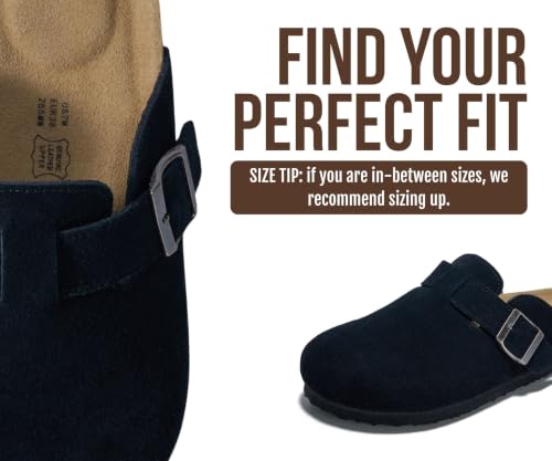 Image of Project Cloud 100% Genuine Leather Slip-ons Footbed Clogs for Women Sandals