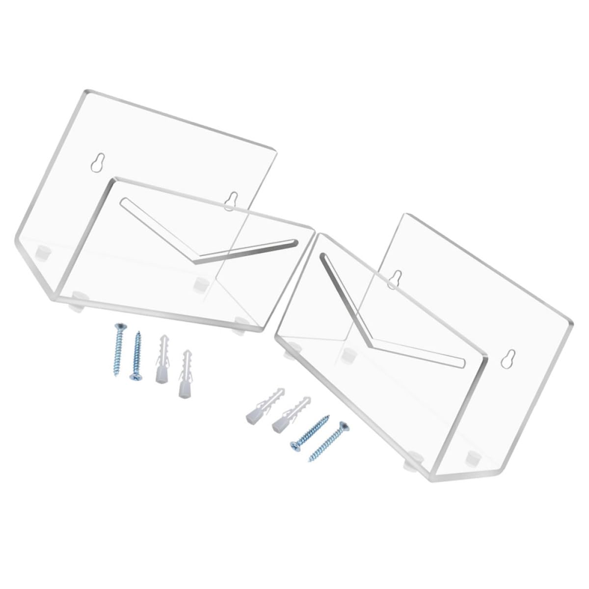 Organizador de correo compacto con acrílico de alta resistencia y diseño transparente minimalista