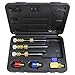 MASTERCOOL 58490-YF Universal R1234yf Valve Core Remover/Installer Master Kit, Brass,Silver,Red,Blue