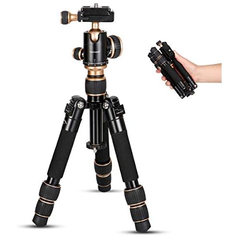 Koolehaoda Portable Tabletop Mini Tripod,8-20inch Height Adjustable Compact Desktop Macro Mini Tripod with Carrying Bag,Weight only 1.5lbs / 0.68kg Cover