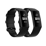 MAKACTUA Correas Compatible para Fitbit Charge 3 Correa/Fitbit Charge 4 Correa Pulsera Reloj Silicona Banda Compatible para Fitbit Charge 4 Correas Mujeres...