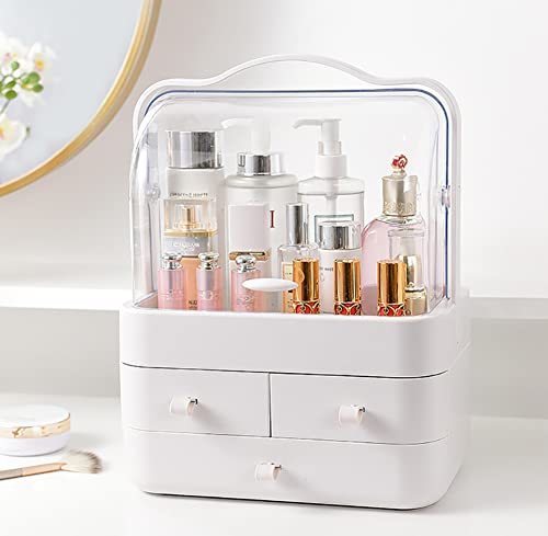 YunNasi Organizador de Maquillaje Caja de almacenamiento de cosméticos antipolvo e impermeable para...