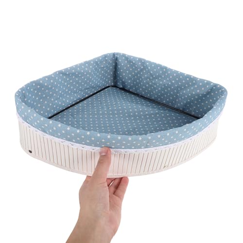 Cesta triangular de bambú Mipcase con forro protector de alta calidad 5