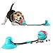 Paddsun Hundespielzeug mit Saugnapf, Zahnbürsten-Stick, Hundezahnbürste Kauspielzeug, Ball Leckerli-Spender für Hunde Welpen,Zahnreinigung mit Zahnpflege-Funktion für Hund Saugnapf Hundespielzeug