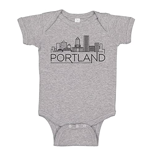 Skyline Portland Oregon Baby Infant Bodysuit