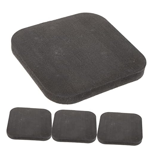 Toddmomy Tapete De Borracha Para Esteira 4 Unidades Isolamento Acústico Tapete Para Esteira Equipamento De Exercício Estofamento De Chão Para Academia Esteira Para Carpete Tapete