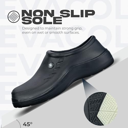 Image of Non Slip Shoes for Women - Slip On Clogs, Comfortable Work Shoes