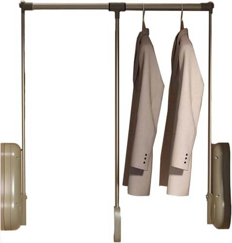 Tringle de penderie relevable haut de gamme LWX pour dressing