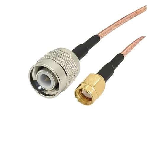 RG316 T*N/C �I�X - SMA �I�X/���X 50 �I�[�� R*/F �����P�[�u�� �A�Z���u�� RG-316 �s�O�e�[�������R�[�h �W����*/������(TNCM-RPSMAM-RG316,10CM)