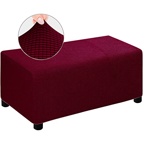 Housse de repose-pieds extensible en velours pour protéger votre pouf S - 2
