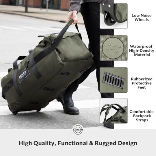 STOVER 100L Packable Rolling Duffel