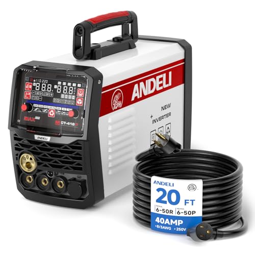 Image of ANDELI Plasma Cutter Welder Combo&40Amp 20ft Welder Extension Cord 8 AWG