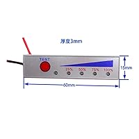Vista 3 de Módulo de indicación de batería de ion de litio 3PCS 2S para pantalla de voltaje LED (blanco)