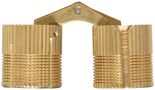 Soss Mortise Mount Invisible Barrel Hinge, Solid Brass, Satin Brass Finish, 16Mm Diameter, 7/8" Door Thickness, 16.5Mm Mortise Depth (Pack Of 24) (Bh164) #TOP1
