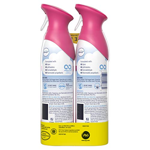 Image of Febreze Air Odor-Eliminating Air Freshener Spray for Strong Odor (Peony & Cedar, 2 Packs)