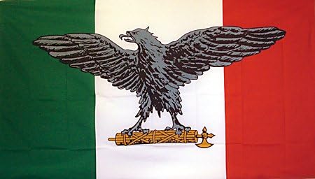 ITALIAN BATTLE FLAG, 3'x5' Italian War Flag w/ Fasces
