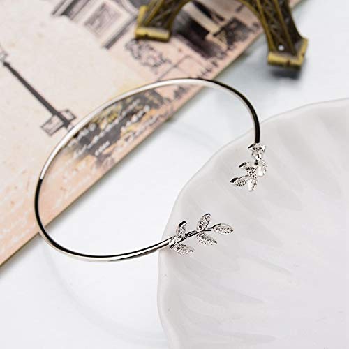 Pulseira de Folhas | (Prata)