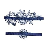 mophrati Maravilloso Liga de encaje Anillos de pierna nupcial Regalos Cinturones pierna bordados Anillos para elevar la apariencia en el día la boda Ligas nupciales Accesorio vestido fiesta