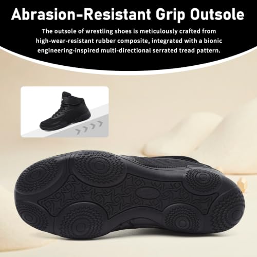 Kids Wrestling Shoes Youth Boys Girls Youth Boxing Shoe Barefoot Boots - image 4