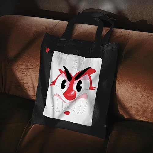 Image of ZORI Black Tote Bag With Pocket Printed Designed Canvas Tote Bags For Women large capacity,Tote bag For Shopping, College, Travel, More Canvas Handbag For Unisex Bag