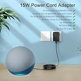 TKDY 15W AC Power Adapter for Alexa Echo Pop, Echo Dot (3rd 4th 5th Gen), Echo Show 5(1st 2nd Gen), Echo Spot, Echo Dot 3rd,Fire TV Cube Power Cord - Image 2