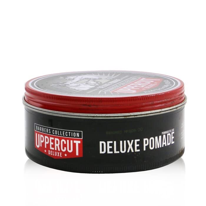 Uppercut Deluxe Barbers Collection Deluxe Pomade, 10.5 oz / 300g - Strong Hold, High Shine Hair Pomade – Water-Based, Easy Washout – Classic Barber Styling for Slick Backs, Side Parts & Pompadours - Image 9