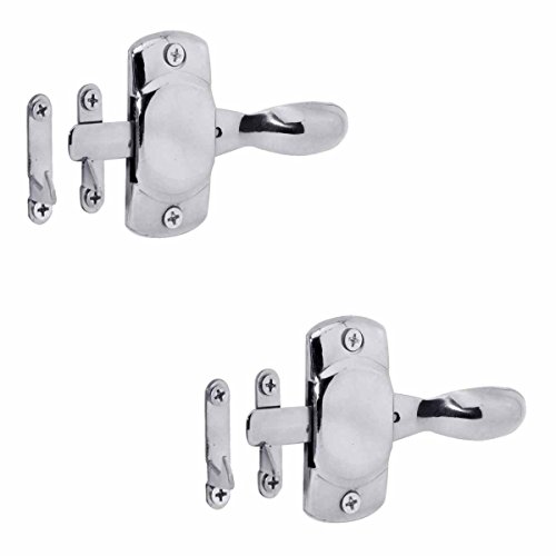Solid Bright Brass Hoosier Icebox Right Side Latch Pack of 2 Renovators Supply