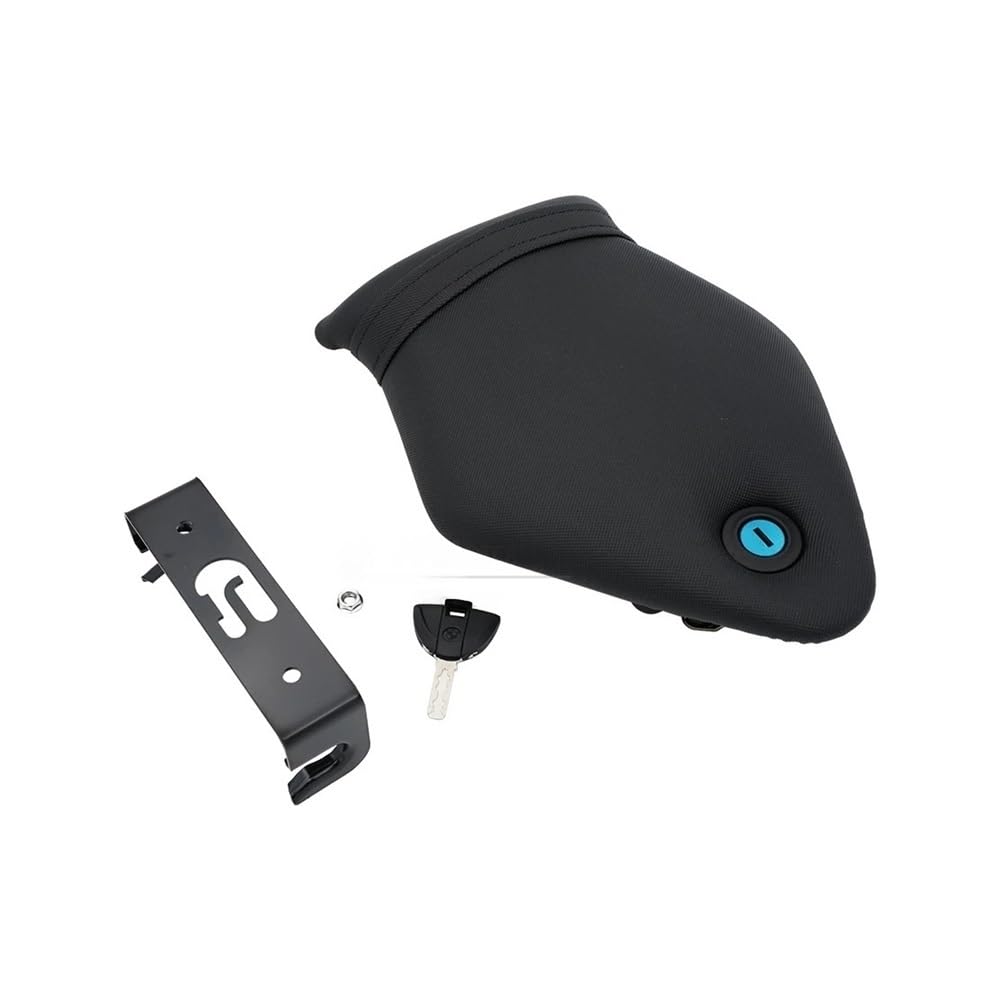 Juego de cojín y Cerradura Asiento Trasero Pasajero Motocicleta, Compatible para S1000 RR S1000RR 2008 2009 2010 2011 2012 2013 2014 Asiento Pasajero Motocicleta